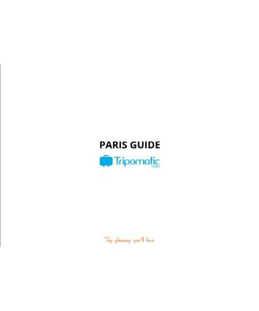 Paris Tourist Map PDF