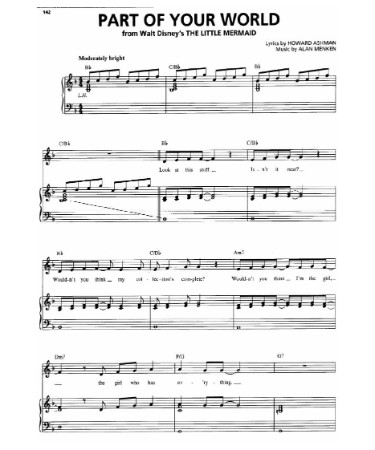 Part Of Your World Sheet Music PDF