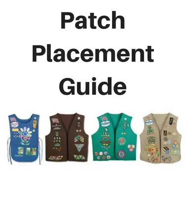 girl scout patch placement