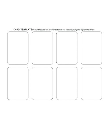 Playing Card Template PDF