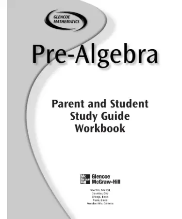 Pre Algebra Worksheet PDF