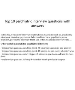 🏥 Psychiatric Interview Template PDF Free Download (PRINTABLE)