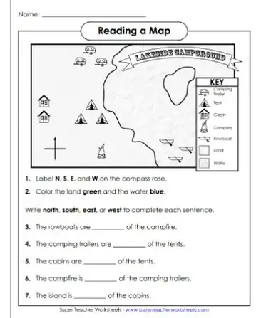 Reading A Map Worksheet Pdf 🗺 Reading A Map Worksheet Pdf - Free Download (Printable)