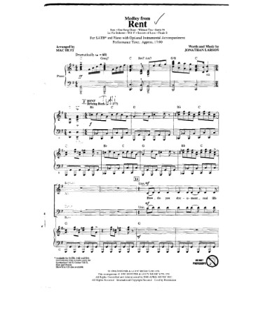 Rent Sheet Music PDF