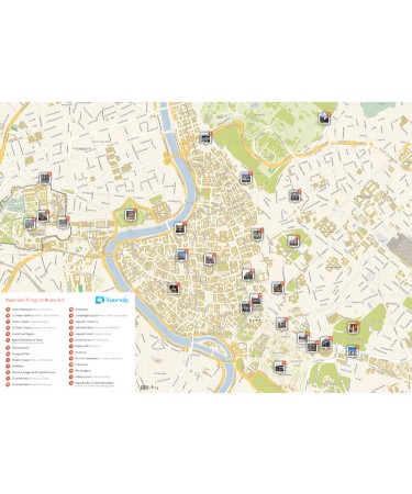 Rome Tourist Map PDF