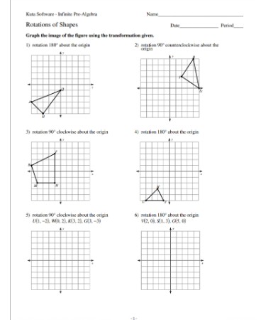 Rotation Worksheet PDF