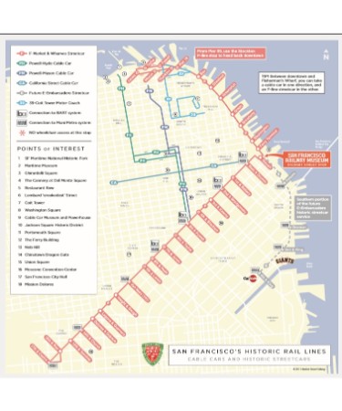 San Francisco Cable Car Map PDF