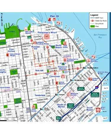 San Francisco Tour Map PDF