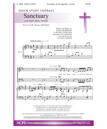 Sanctuary Sheet Music PDF