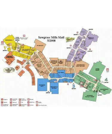 🗺 Sawgrass Mills Mall Map PDF - Free Download (PRINTABLE)