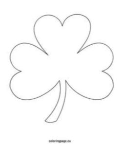 Shamrock Template PDF - Scouting Web