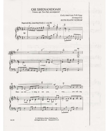 Shenandoah Sheet Music PDF