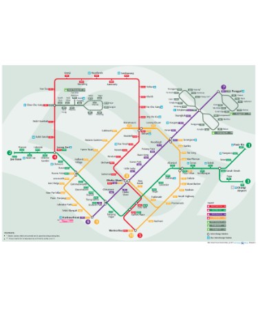 Singapore Mrt Map Pdf Free Download Printable