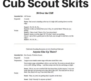 cub scout skits