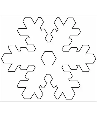 Snowflake Template PDF