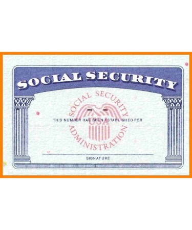 Social Security Card Template PDF