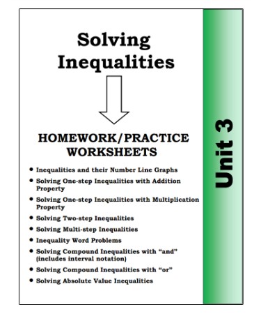 Solving And Graphing Inequalities Worksheet Pdf Printable