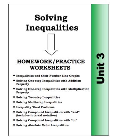 Solving And Graphing Inequalities Worksheet PDF