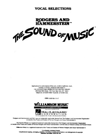 Sound Of Music Sheet Music PDF