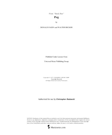 Steely Dan Sheet Music PDF