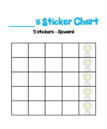 Sticker Chart PDF - Free Download (PRINTABLE)