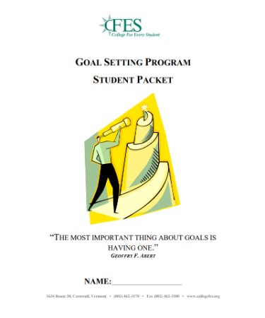 Student Goal Setting Worksheet PDF