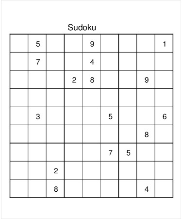 Sudoku Template PDF