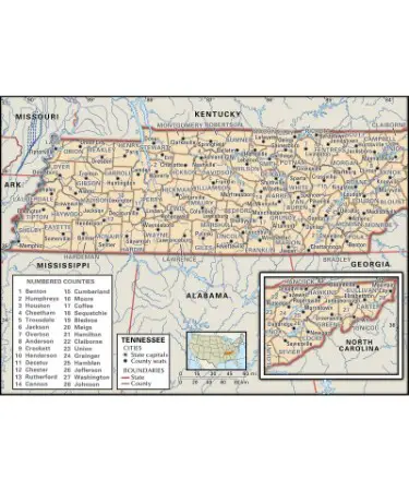 Tennessee Road Map PDF