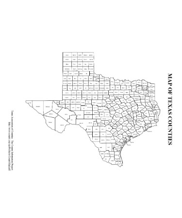 Texas County Map PDF