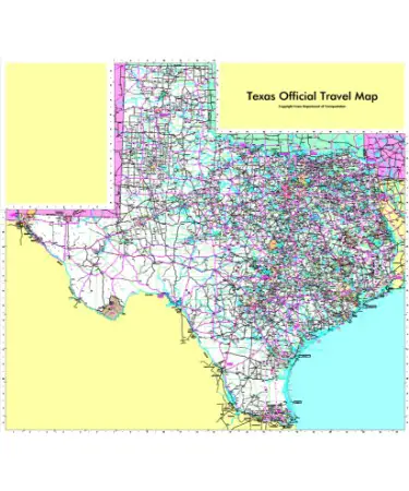 🗺 Texas Road Map PDF - Free Download (PRINTABLE)