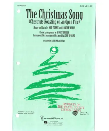 The Christmas Song Piano Sheet Music PDF - (PRINTABLE)