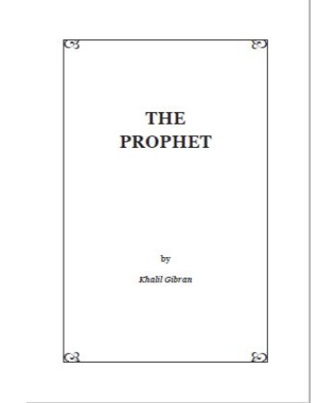 The Prophet Kahlil Gibran PDF