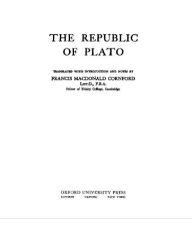 The Republic Plato PDF