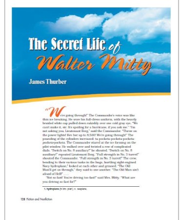 Secret Life Of Walter Mitty by James Thurber