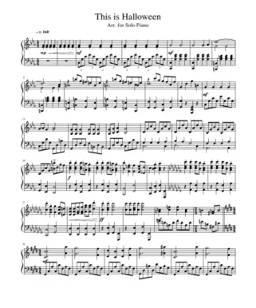 this is halloween sheet music pdf