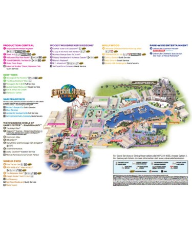 Universal Studios Orlando Map PDF