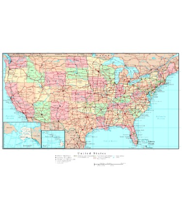 Usa Map Download PDF