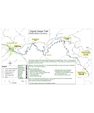 🗺 Virginia Creeper Trail Map PDF - Free Download (PRINTABLE)