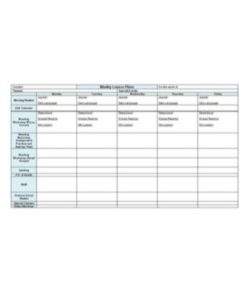 📰 Weekly Lesson Plan Template PDF - Free Download (PRINTABLE)