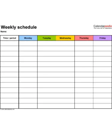 Weekly Planner Template PDF
