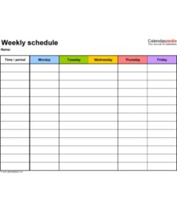📰 Weekly Schedule Template PDF - Free Download (PRINTABLE)