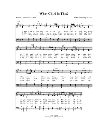 What Child Is This Sheet Music PDF