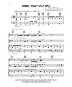 👨 When I Was Your Man Sheet Music PDF - Free Download (PRINTABLE)