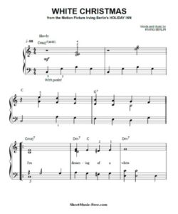 🎄 White Christmas Sheet Music PDF - Free Download (PRINTABLE)
