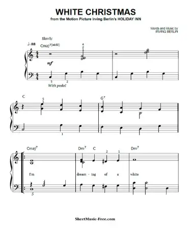 White Christmas Sheet Music PDF