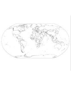 🏳 World Map PDF Black and White - Free Download (PRINTABLE)