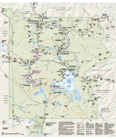 yellowstone national park map pdf free download printable