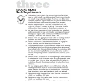 second class requirements