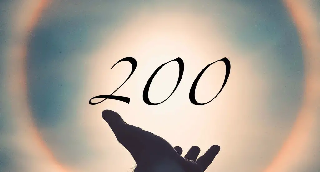 Angel number 200 meaning