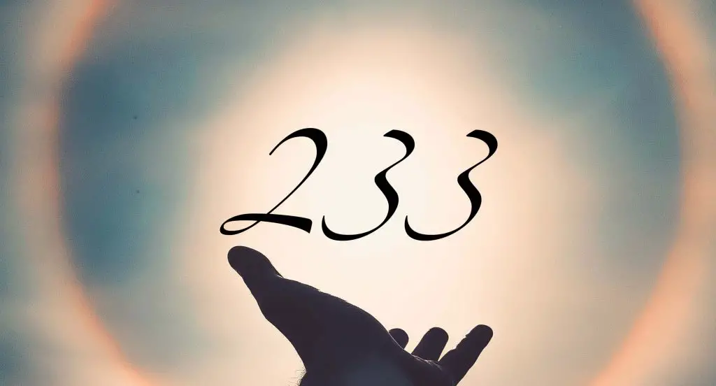 Angel number 233 meaning